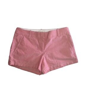 J Crew Short Shorts Women's Size 4  Red Flat front Pockets belt loops